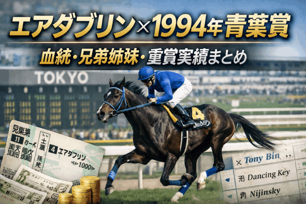 エアダブリンと1994年青葉賞を振り返る｜血統・兄弟姉妹・重賞実績まとめ
