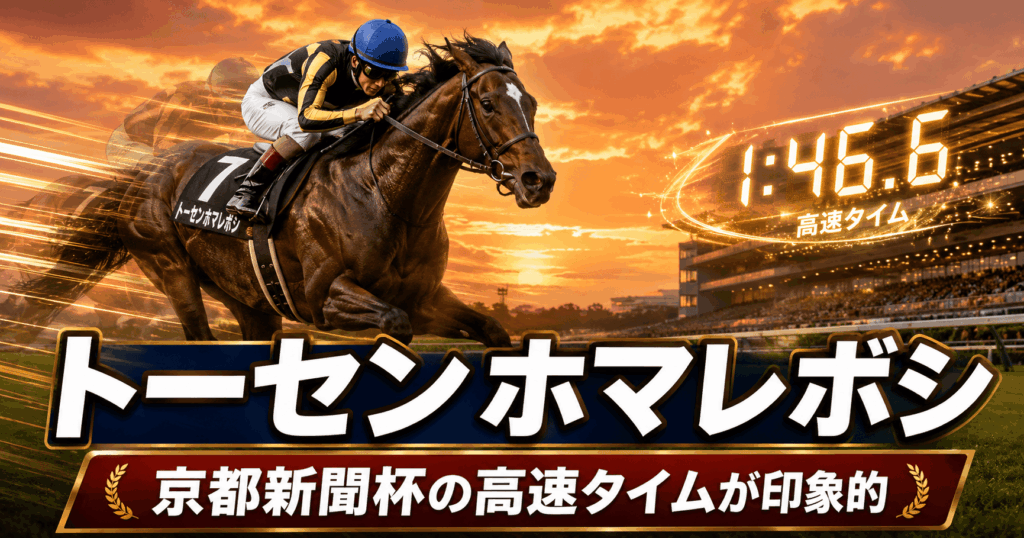 トーセンホマレボシ｜京都新聞杯を高速レコードで勝ったディープインパクト産駒の思い出