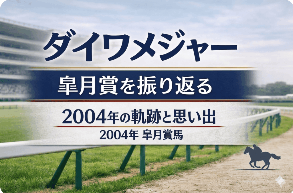 ダイワメジャー｜皐月賞｜歴代の勝ち馬の思い出