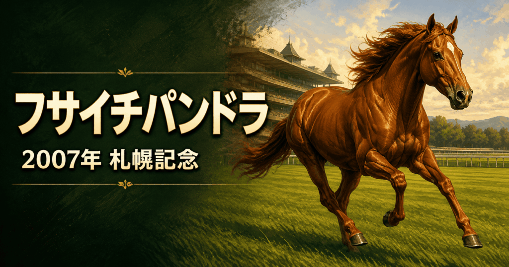フサイチパンドラ|札幌記念|歴代の勝ち馬の思い出