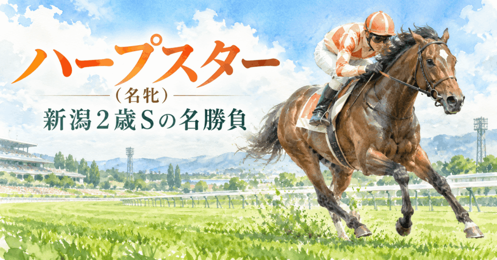 ハープスター名勝負|2013年新潟2歳S・最後方18番手から上がり32.5秒の衝撃