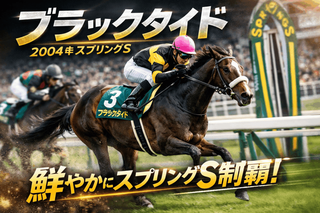 ブラックタイド｜スプリングS｜歴代の勝ち馬の思い出