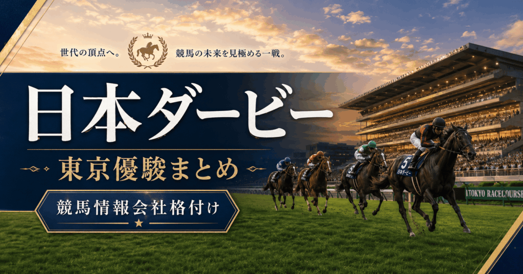 【2026年・日本ダービーまとめ】出走馬・展開・無料予想・データ分析を一挙公開！