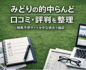 みどりの的中らんどはどんな人向け？競馬予想サイトの中での立ち位置を整理