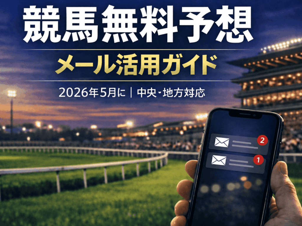 競馬無料予想 2026年5月版（メールアドレス編）｜中央・地方の無料予想を徹底活用！