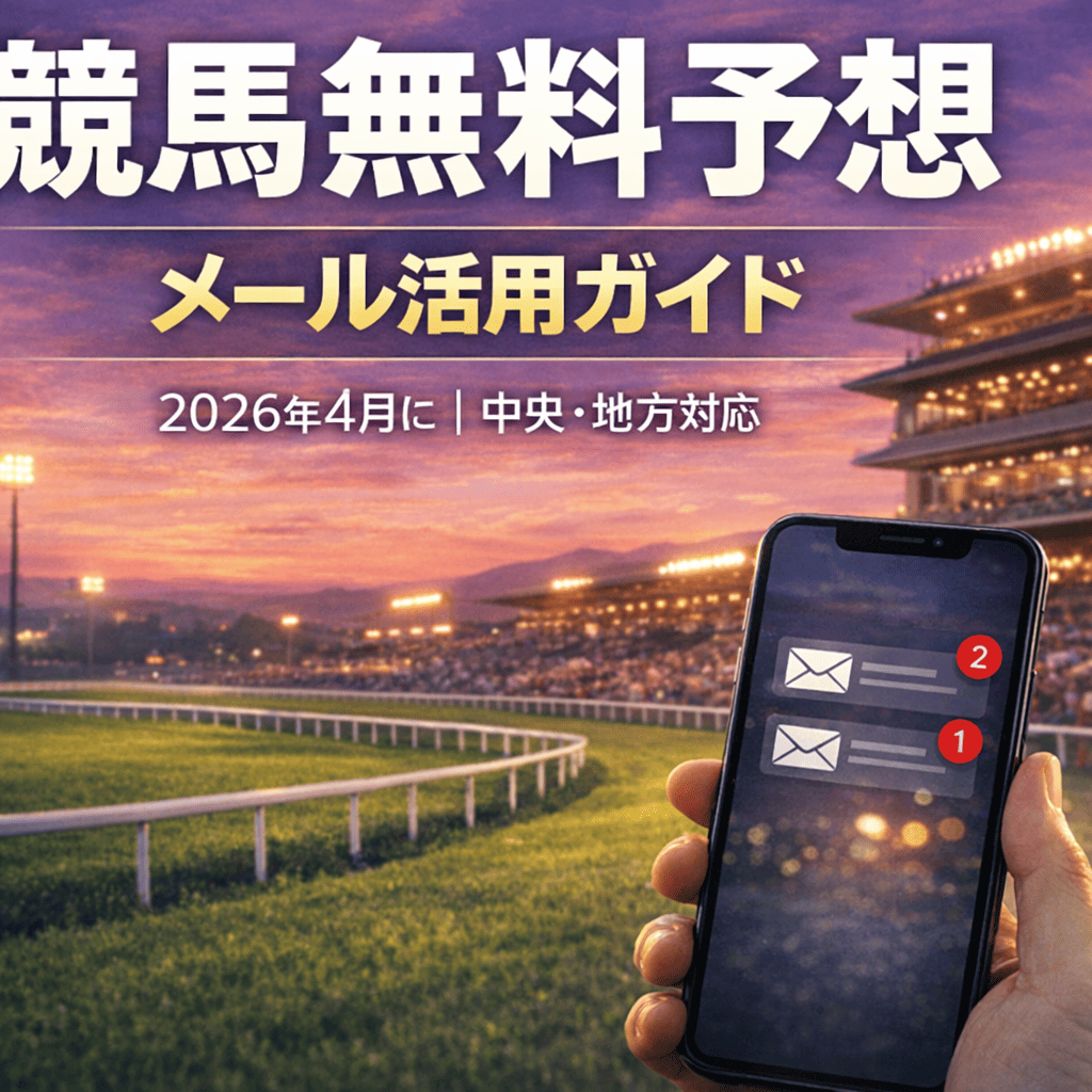 競馬無料予想 2026年4月版（メールアドレス編）｜中央・地方の無料予想を徹底活用！